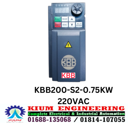 KBB200-S2-0.75KW, KBB200, KBB, VFD, Inverter, Converter, 0.75KW, 220Vac, Raynen, Electrical, Electronic, Automation, Good Quality, Best Price & 2 Year Warranty, Technology France.